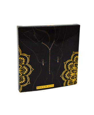 bijoux de corps, pinces de seins goutte et tour de cou chainette 